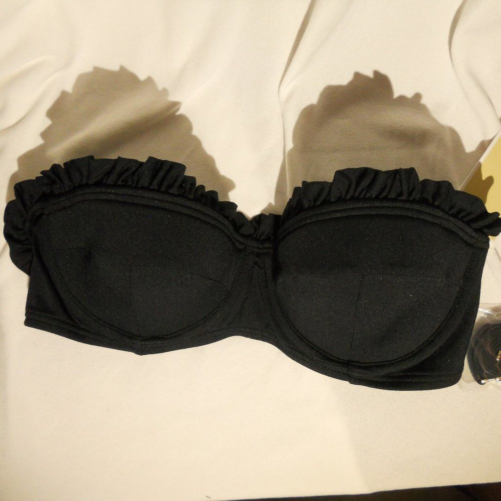 M Michael Kors Bikini Top Underwire Bandeau S nwt